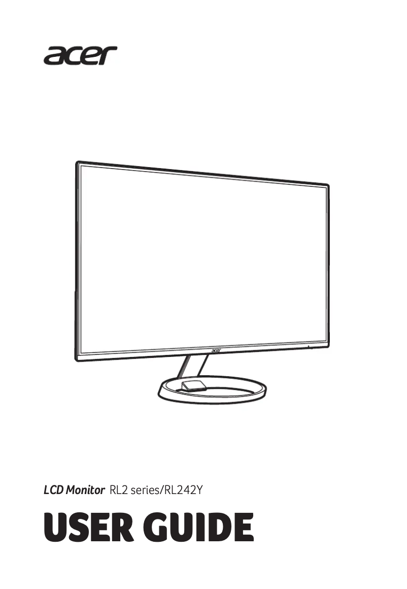 Imagen de la primera página del manual del dispositivo RL242Y