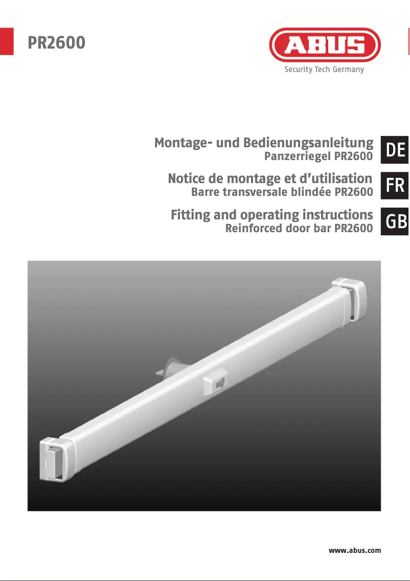 Imagen de la primera página del manual del dispositivo PR2600