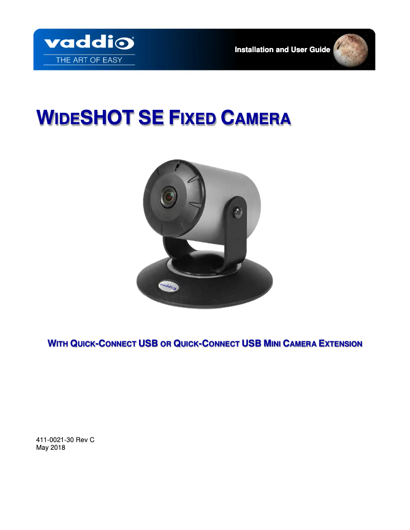 Página 1 del manual Manual de usuario Vaddio WideSHOT