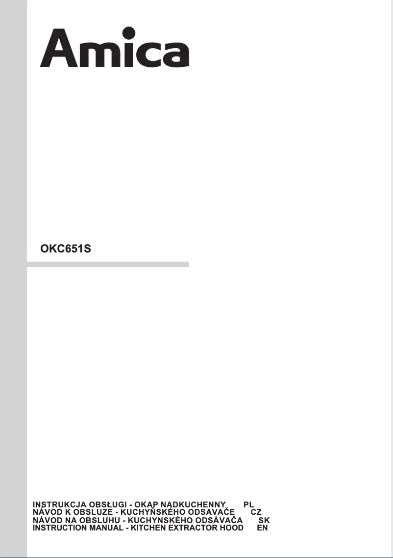 Imagen de la primera página del manual del dispositivo OKC651S