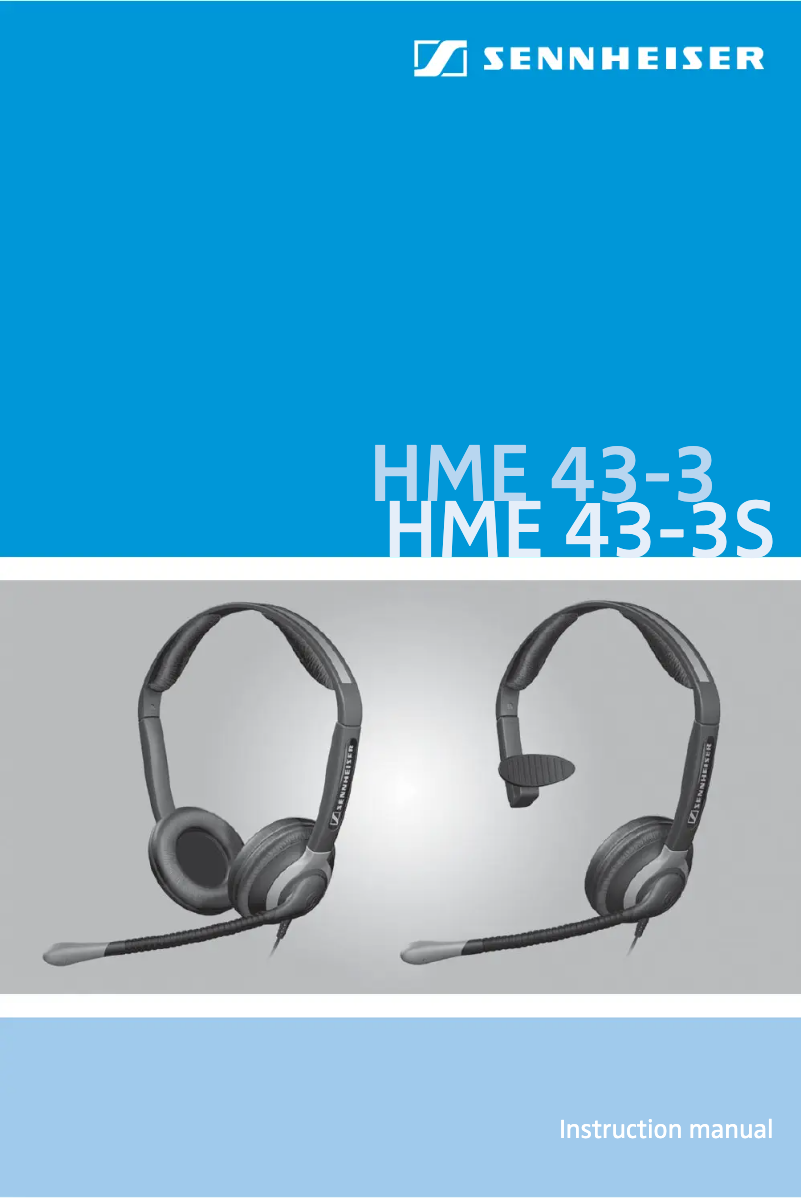 Imagen de la primera página del manual del dispositivo HME 43-3