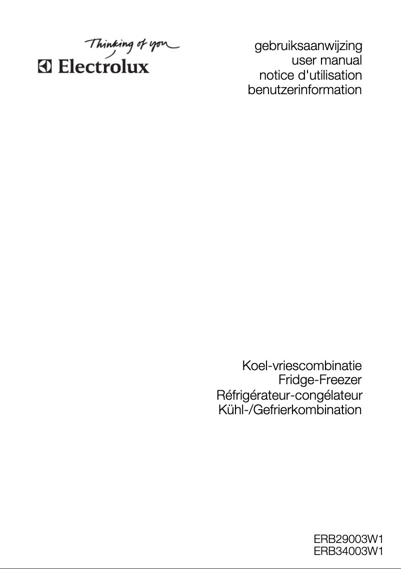 Página 1 del manual Manual de usuario Electrolux ERB 29003 W1