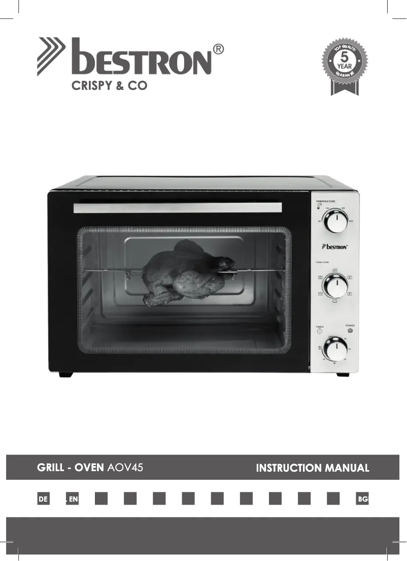 Imagen de la primera página del manual del dispositivo AOV45