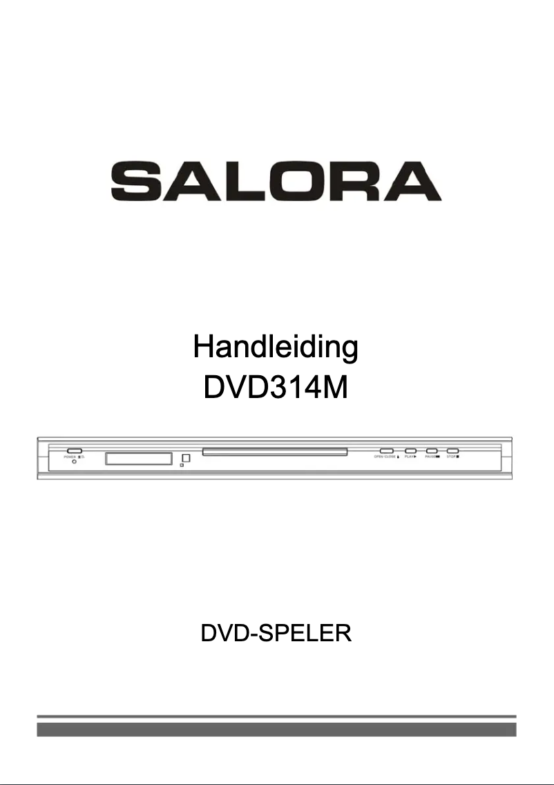 Imagen de la primera página del manual del dispositivo DVD314M