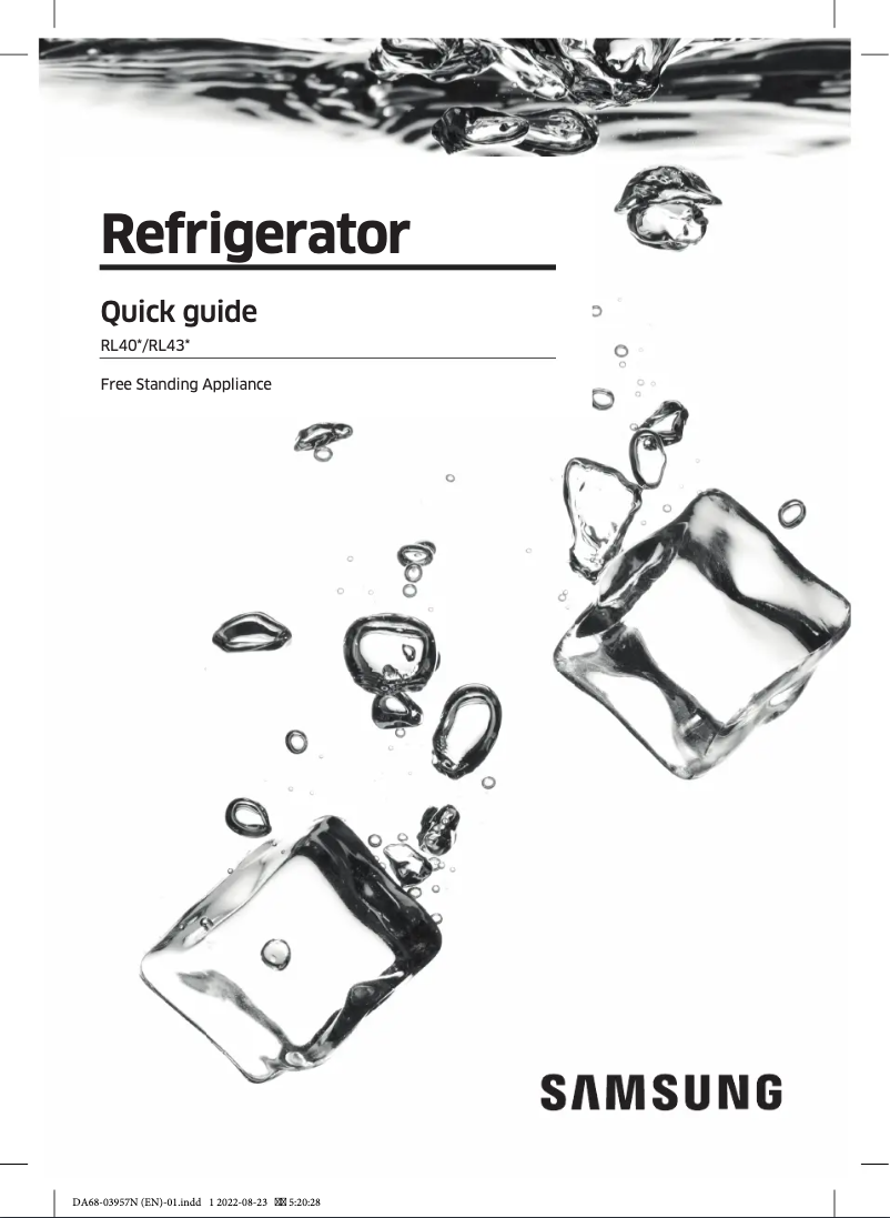 Página 1 del manual Manual de usuario Samsung RL4354RBABS