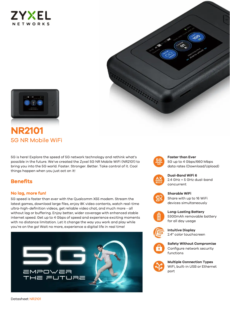 Imagen de la primera página del manual del dispositivo NR2101