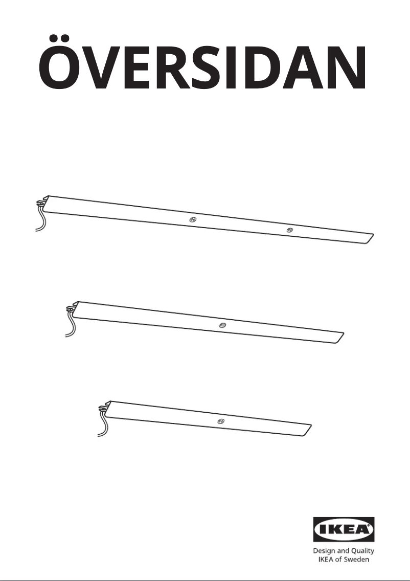 Imagen de la primera página del manual del dispositivo ÖVERSIDAN 605.290.79