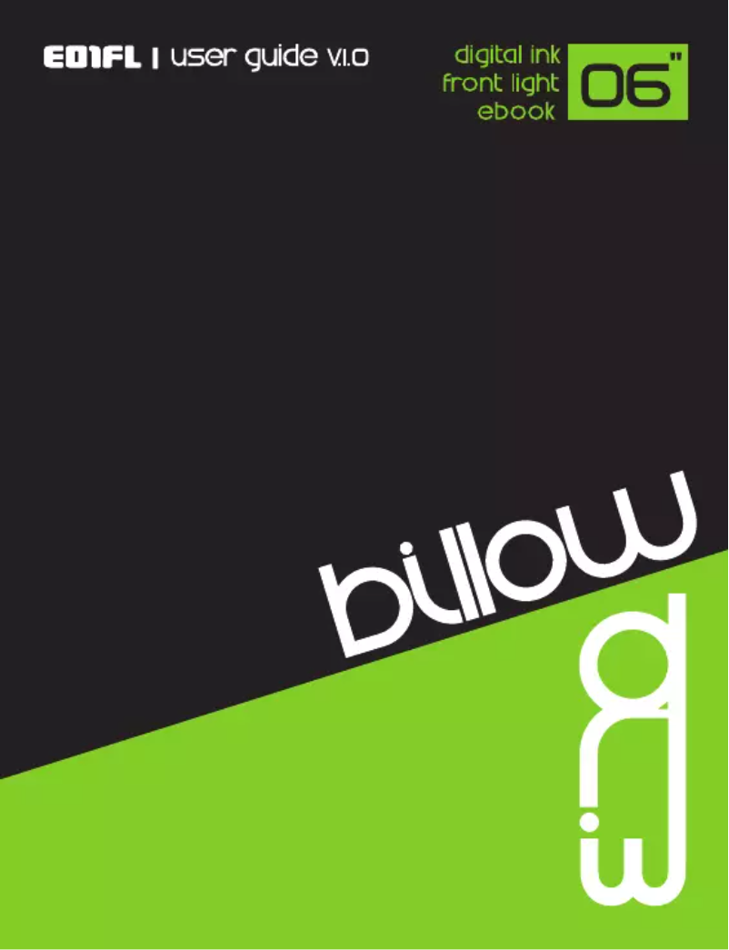 Página 1 del manual Manual de usuario Billow E01FL