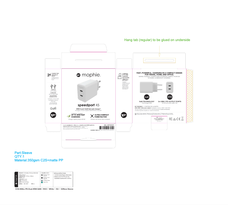 Página nº 1 - Manual de usuario Mophie speedport 45