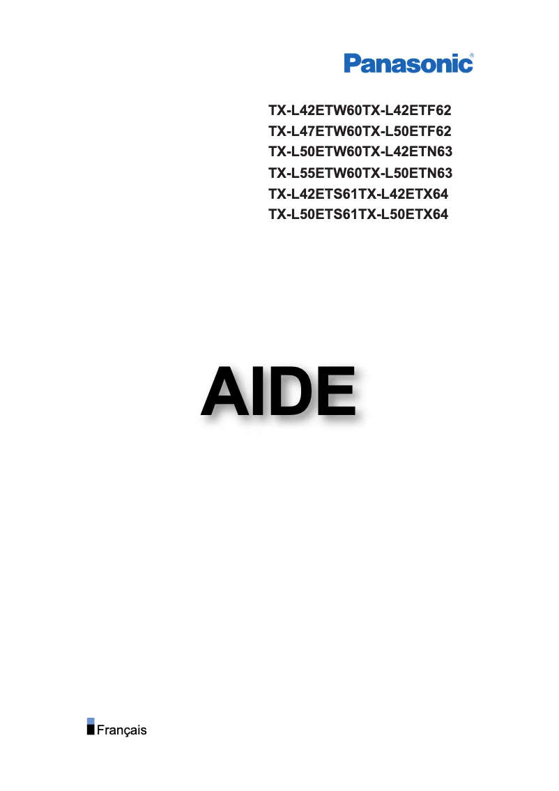 Página 1 del manual Manual de usuario Panasonic TX-L50ETS61