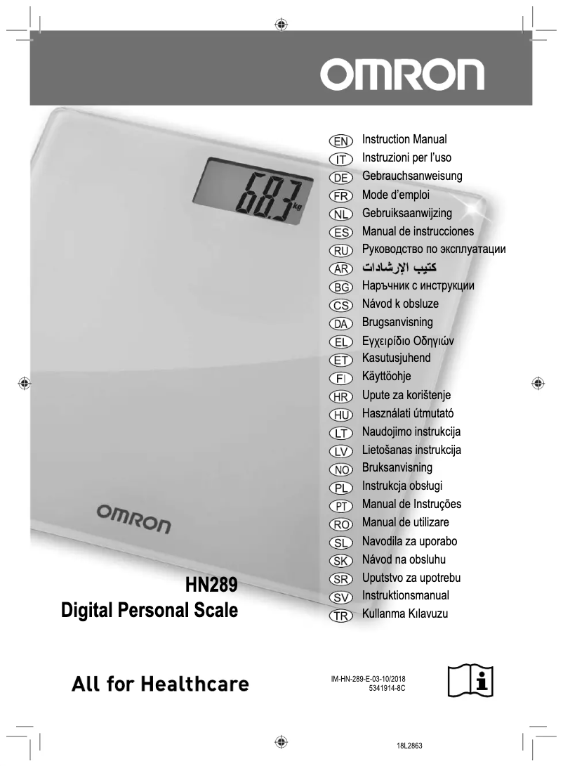 Imagen de la primera página del manual del dispositivo HN-289-ESL