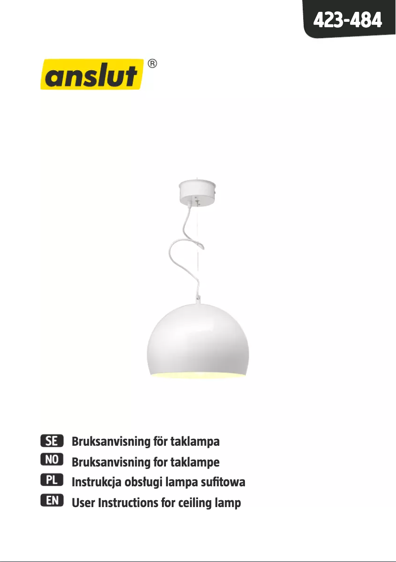 Imagen de la primera página del manual del dispositivo 423-484