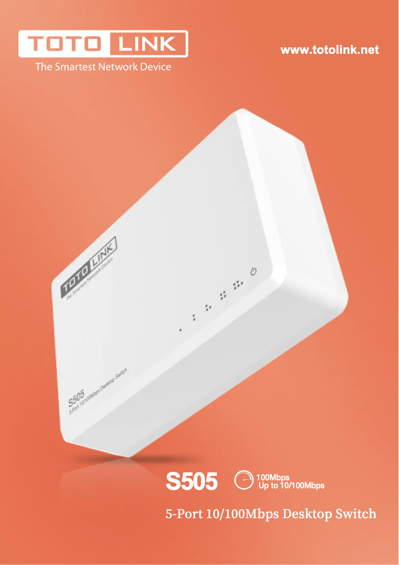 Imagen de la primera página del manual del dispositivo S505