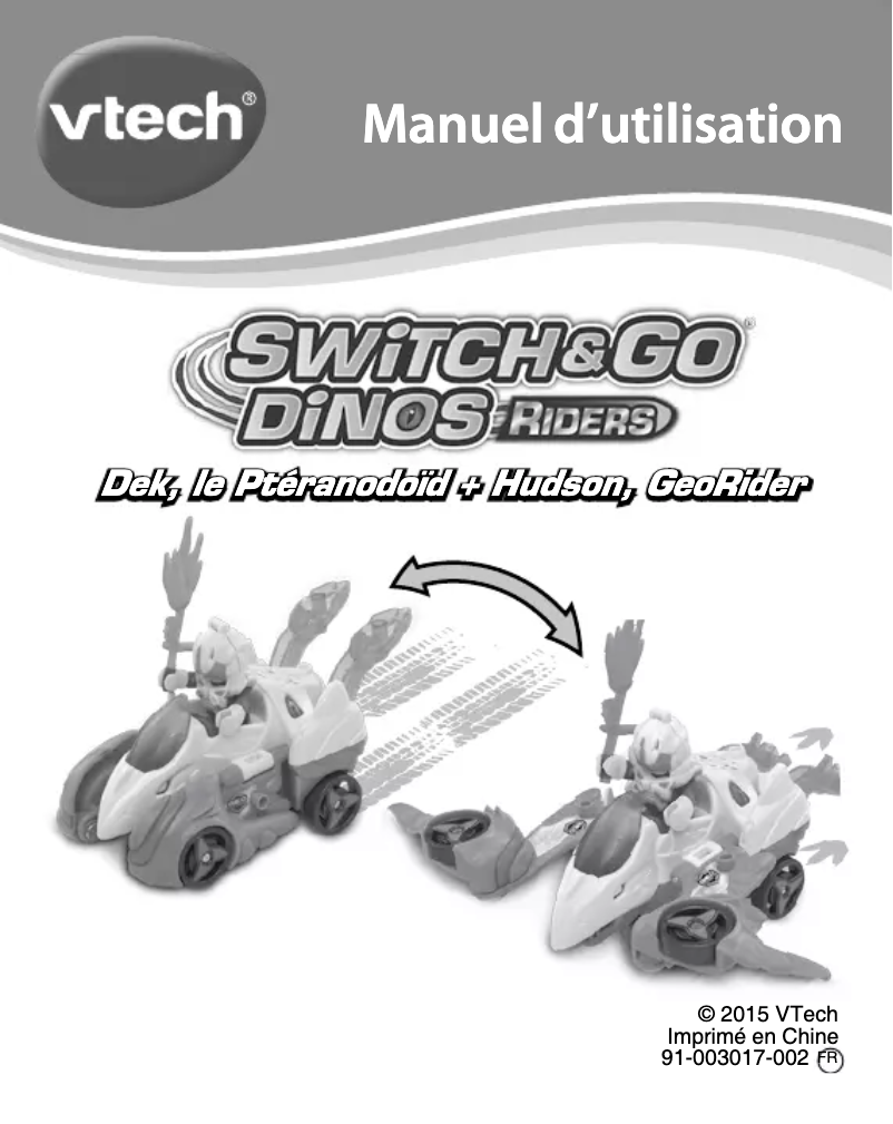 Página 1 del manual Manual de usuario Vtech Petits Dinos transformables assortis