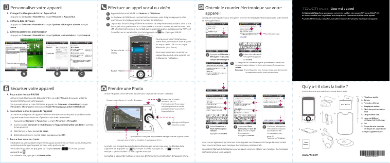 Imagen de la primera página del manual del dispositivo Touch Cruise
