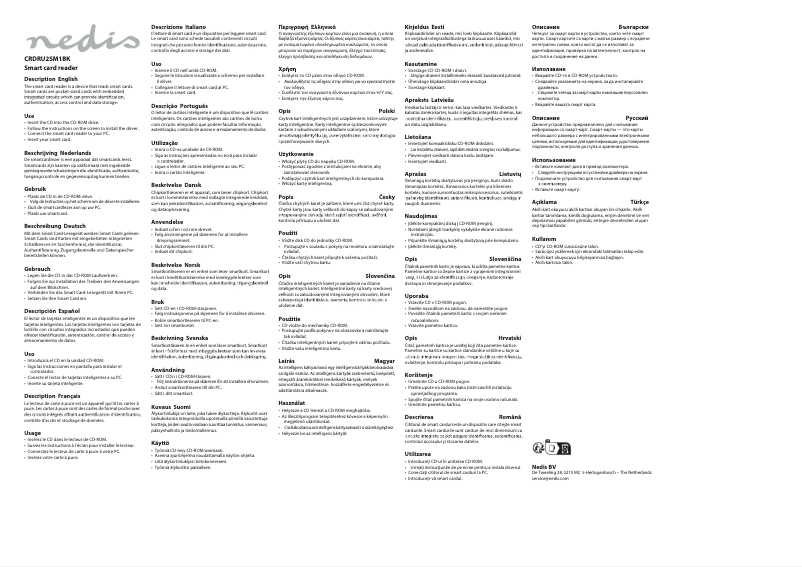 Página 1 del manual Manual de usuario Nedis CRDRU2SM1BK