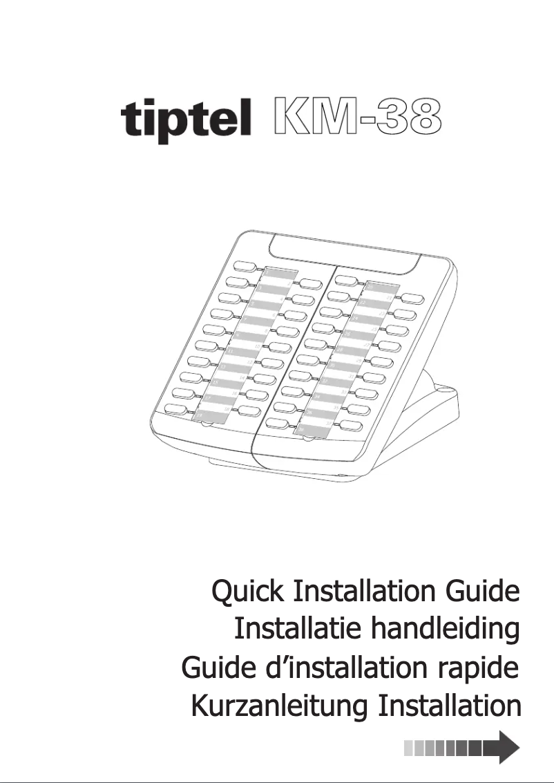 Imagen de la primera página del manual del dispositivo KM-38