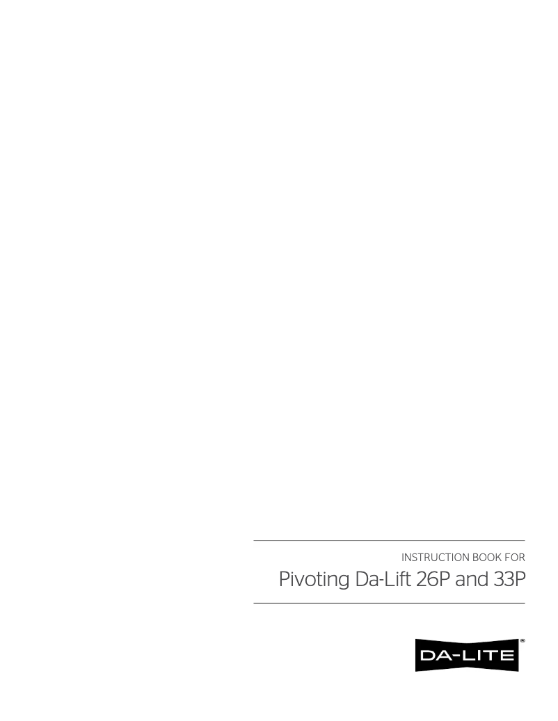 Imagen de la primera página del manual del dispositivo Da-Lift 33P 7467E