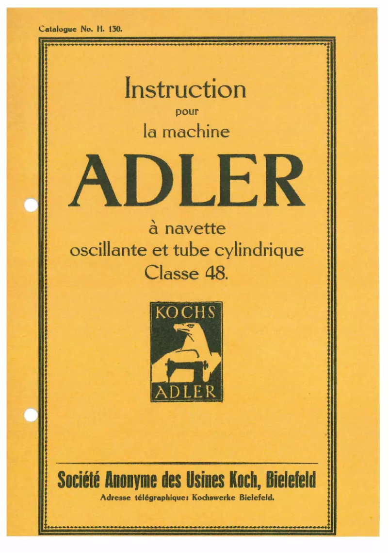 Página 1 del manual Manual de usuario Dürkopp Adler 48