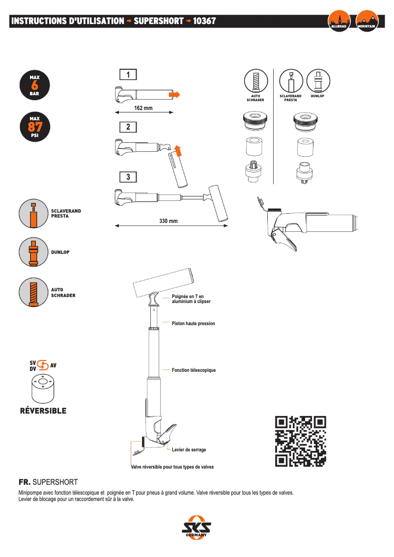 Imagen de la primera página del manual del dispositivo Supershort