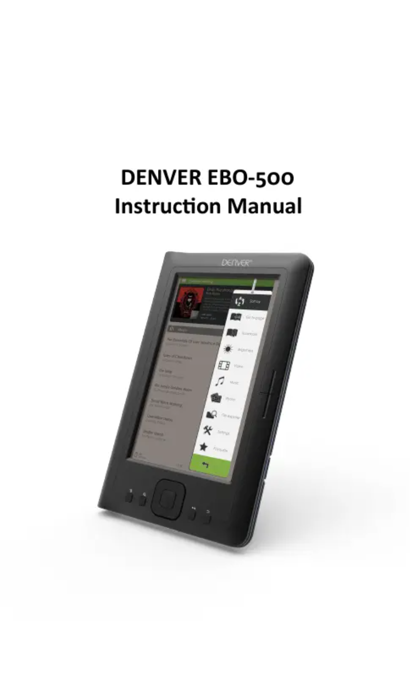 Página nº 1 - Manual de usuario Denver EBO-500