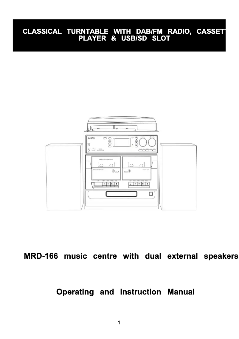 Imagen de la primera página del manual del dispositivo MRD-166