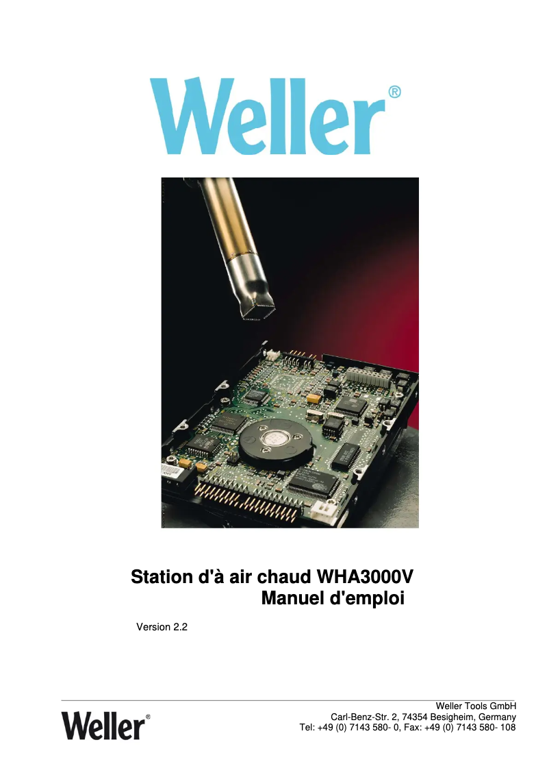 Página 1 del manual Manual de usuario Weller WXSB 200