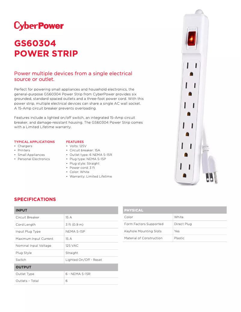 Imagen de la primera página del manual del dispositivo GS60304