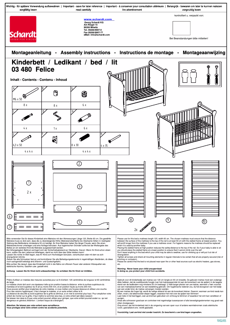Imagen de la primera página del manual del dispositivo Felice