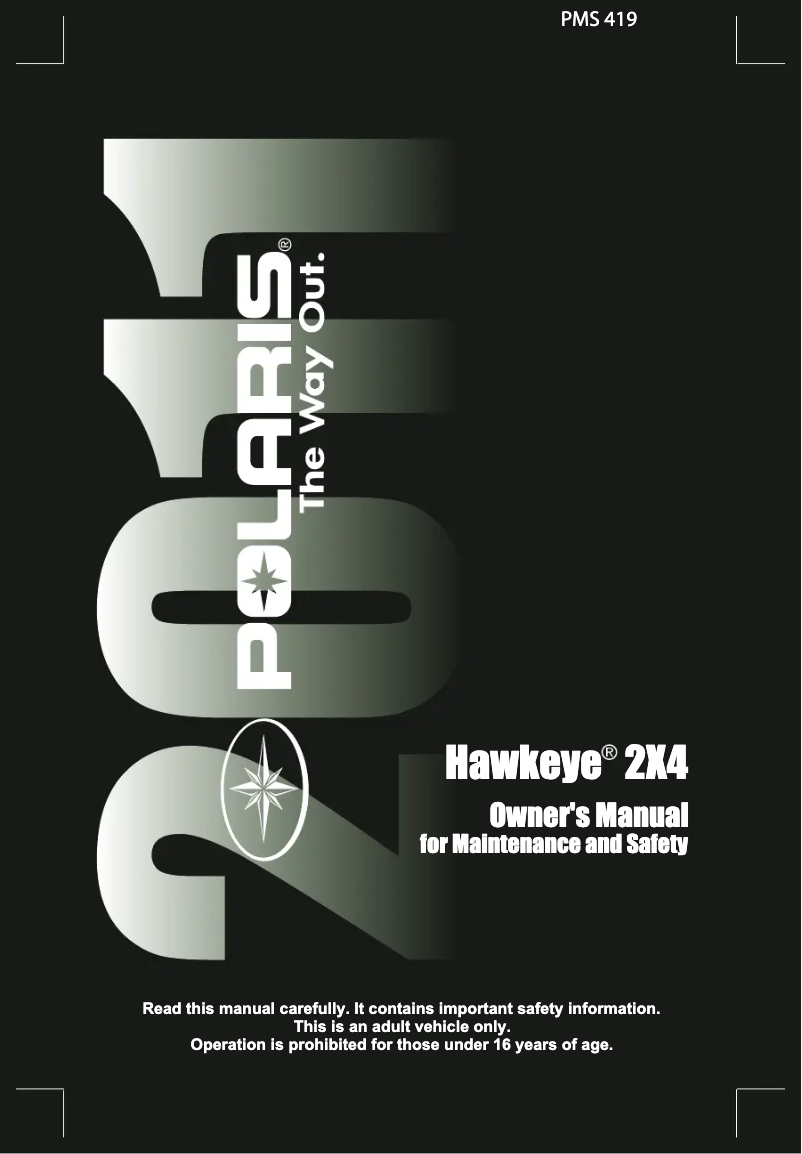 Imagen de la primera página del manual del dispositivo Hawkeye 2x4 (2011)