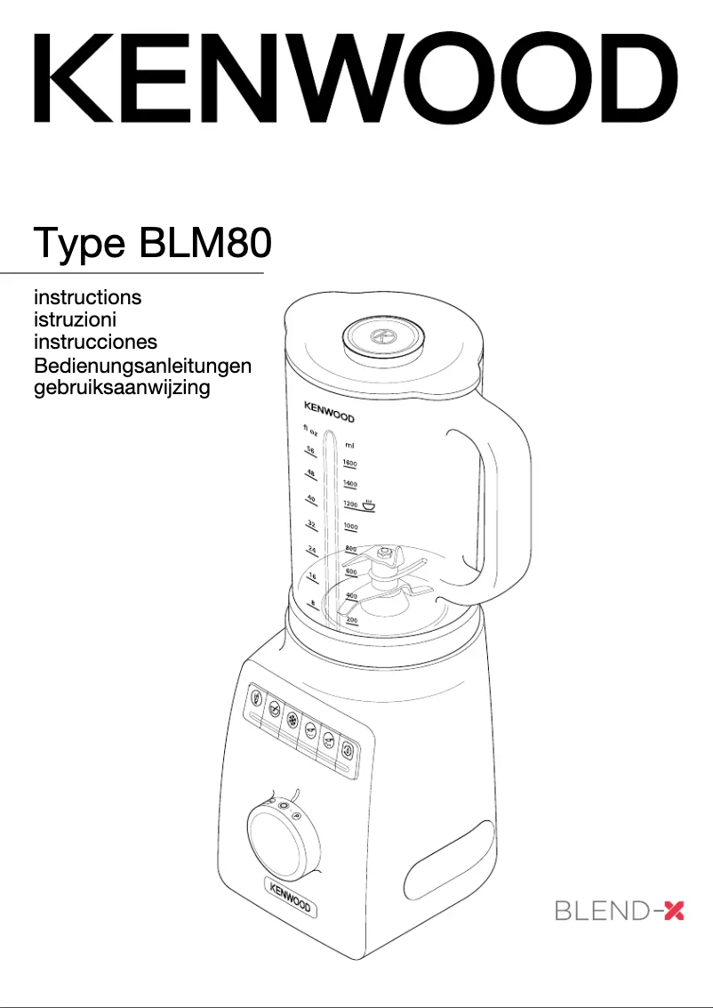 Imagen de la primera página del manual del dispositivo Blend-X Classic BLM610