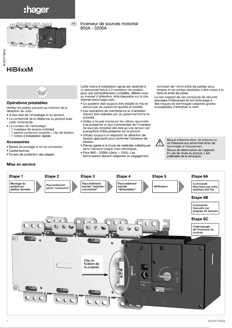 Imagen de la primera página del manual del dispositivo HIB480M