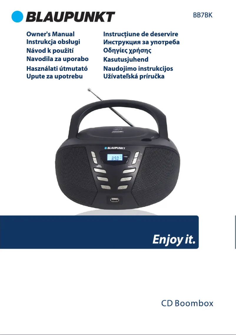 Imagen de la primera página del manual del dispositivo BB7