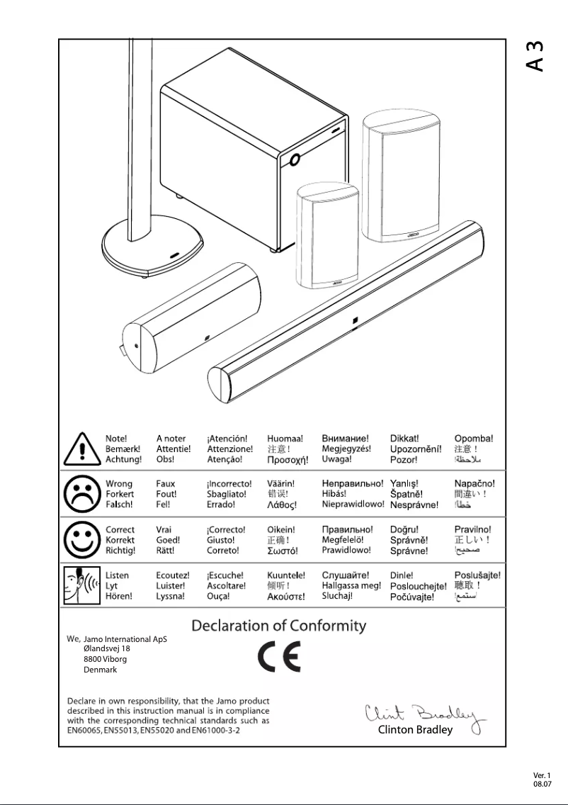 Página 1 del manual Manual de usuario Jamo A 320 HCS 6