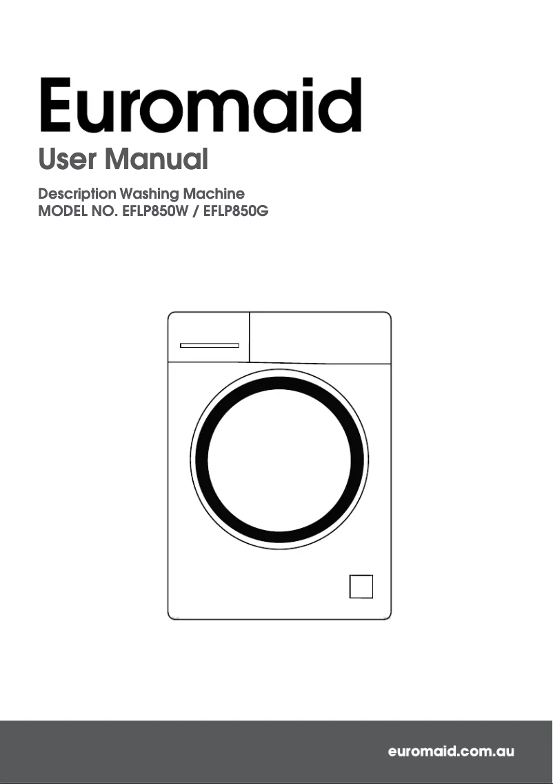 Página 1 del manual Manual de usuario Euromaid EFLP1000W
