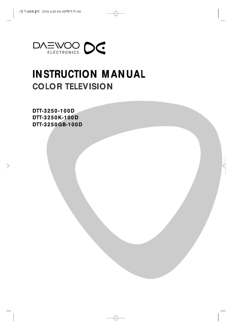 Página 1 del manual Manual de usuario Daewoo DTT 3250 100D