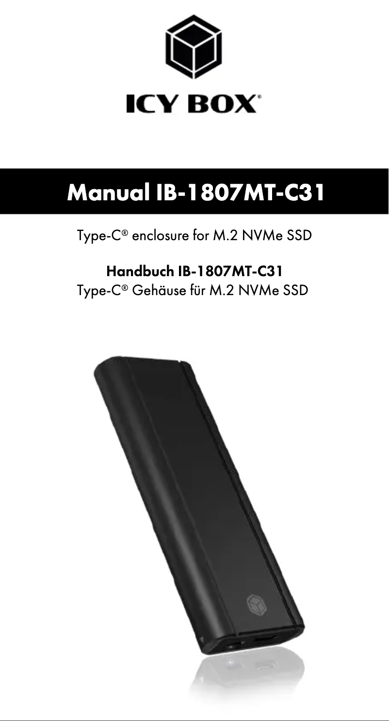 Imagen de la primera página del manual del dispositivo IB-1807MT-C31