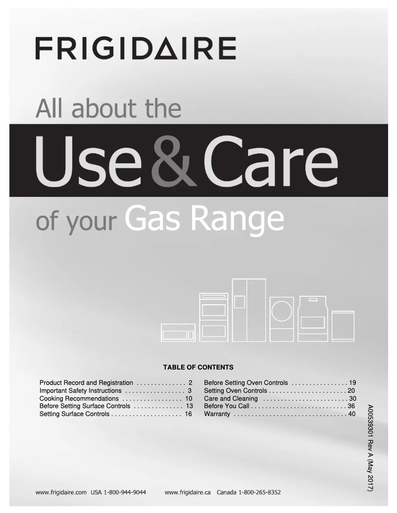 Imagen de la primera página del manual del dispositivo FFGS3026TW