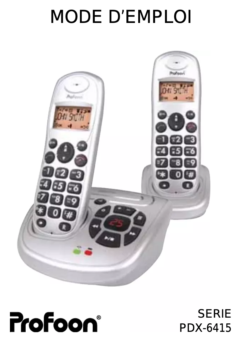 Página nº 1 - Manual de usuario Profoon PDX-6425