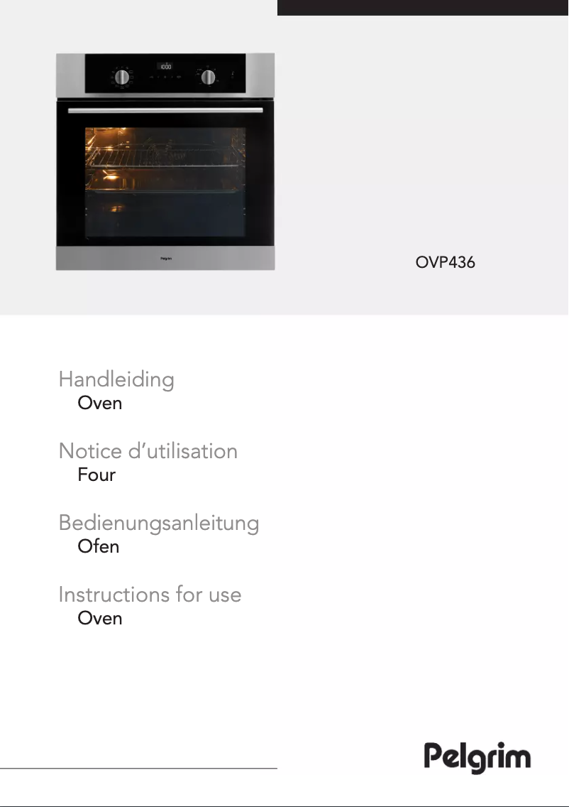 Página 1 del manual Manual de usuario Pelgrim OVP436RVS