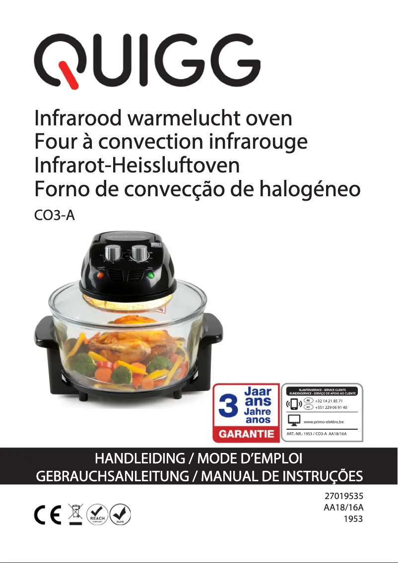 Página 1 del manual Manual de usuario Primo CO3