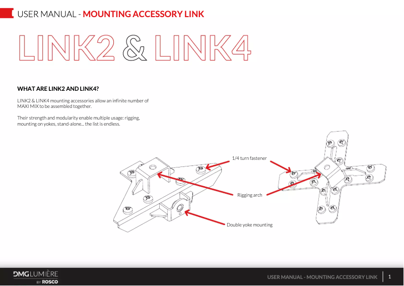 Imagen de la primera página del manual del dispositivo Link 4