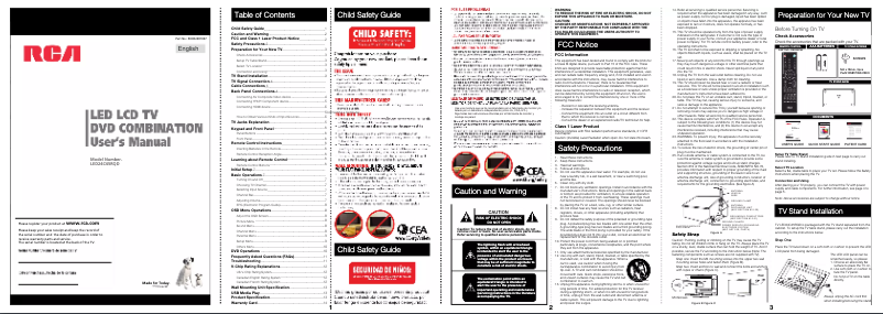Imagen de la primera página del manual del dispositivo LED24C45RQD