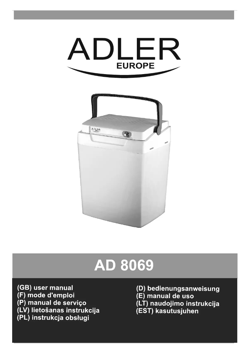 Imagen de la primera página del manual del dispositivo AD 8069