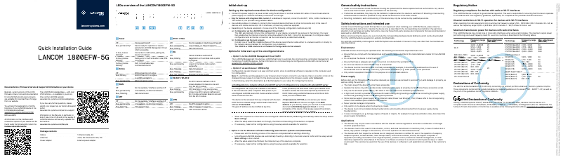 Imagen de la primera página del manual del dispositivo 1800EFW-5G