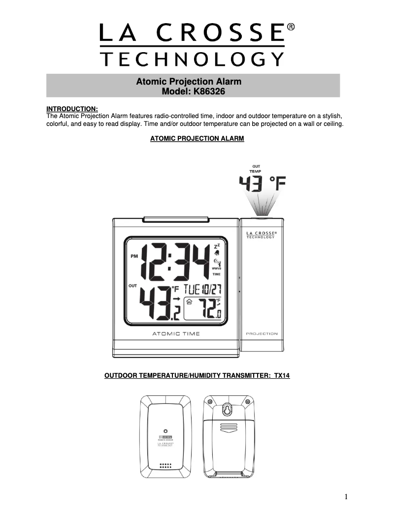 Imagen de la primera página del manual del dispositivo K86326