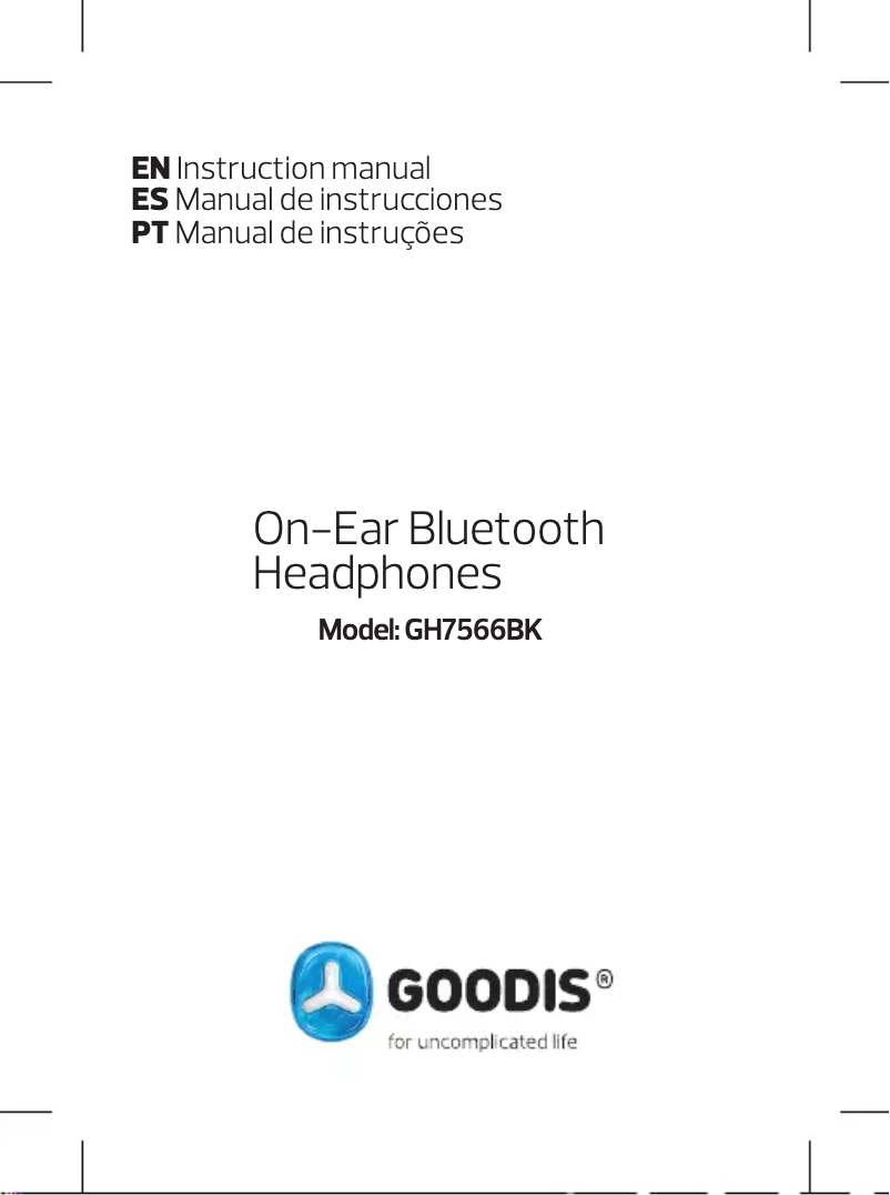 Página 1 del manual Manual de usuario Goodis GH7566BK