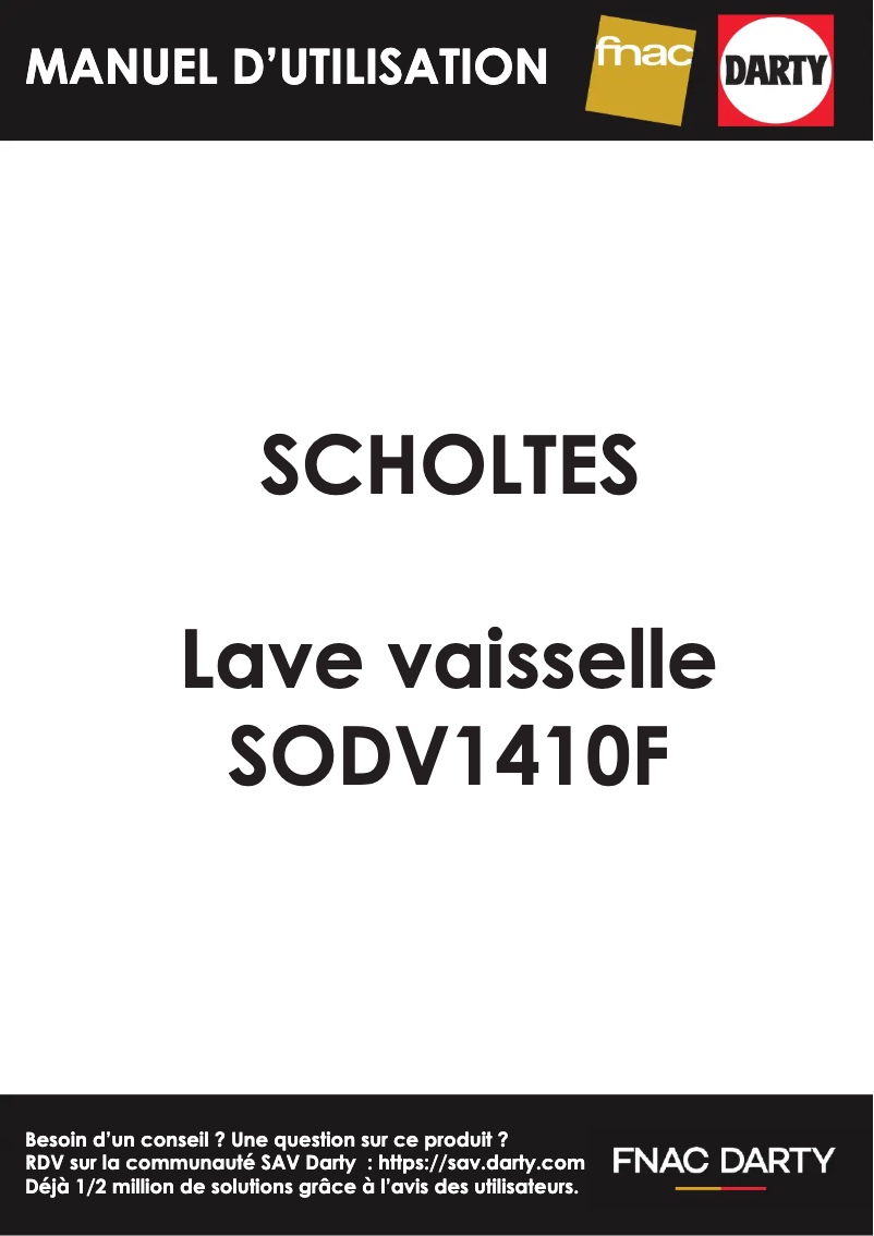 Imagen de la primera página del manual del dispositivo SODV1610F