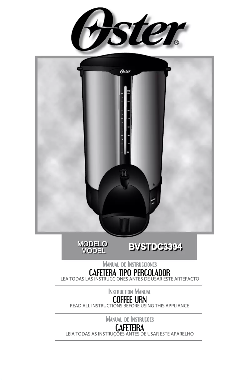 Imagen de la primera página del manual del dispositivo BVSTDC3394013