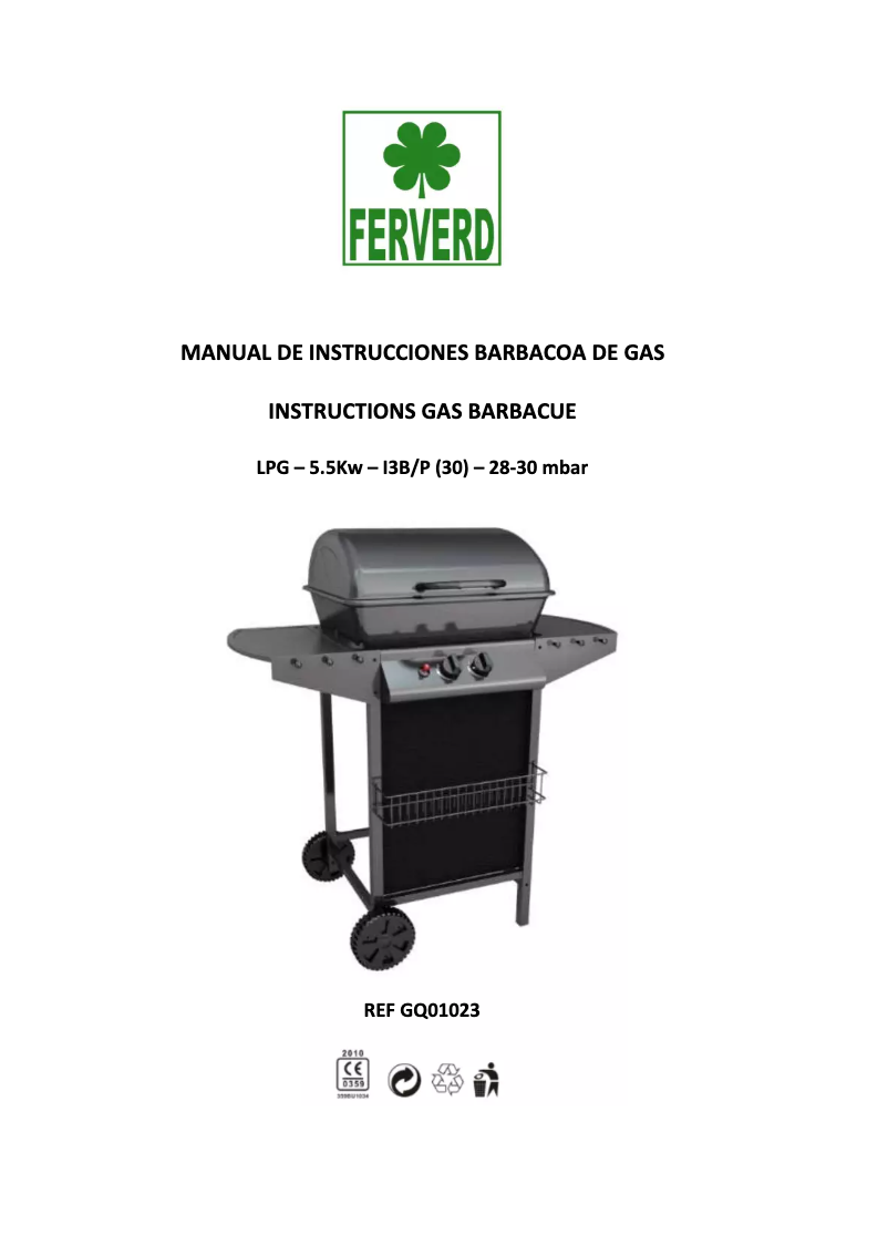 Página nº 1 - Manual de usuario Ferverd GQ01023